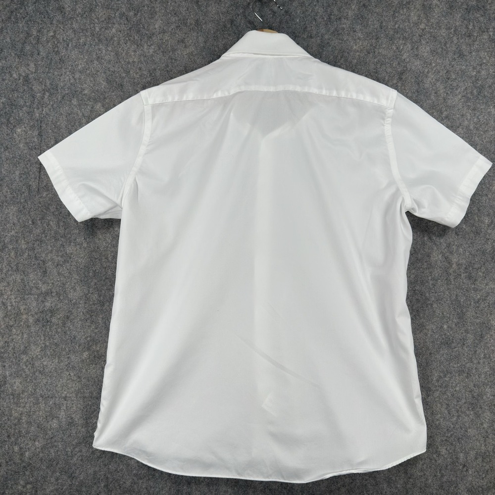 Proper Cloth Lot Of 2 Shirts Mens‎ 17.5 White Short Sleeve Button Down Cotton - Picture 16 of 16